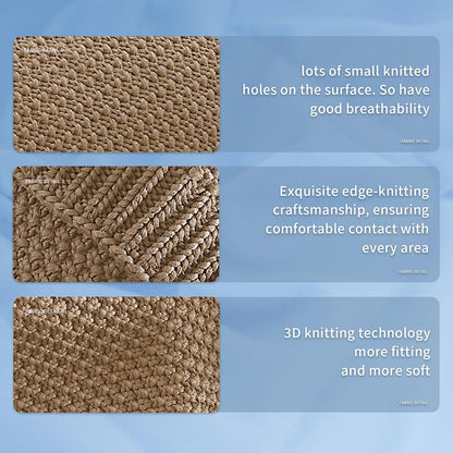 Confort douillet | Couverture lestée en tricot avec microfibre rafraîchissante | Douceur toutes saisons pour une détente ultime