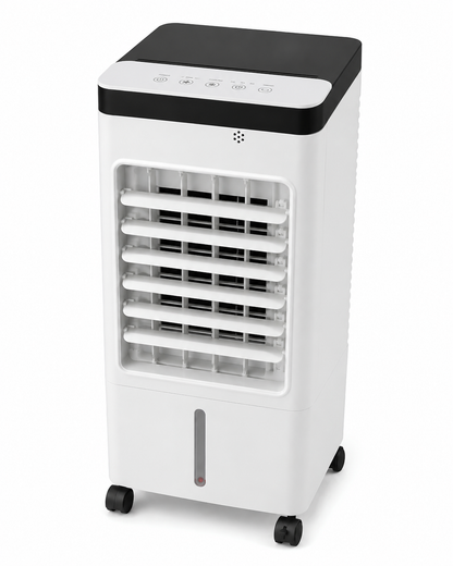 Portable Evaporative Cooler Fan with Humidifier & Remote Control for Bedroom, Home Office & Desktop Cooling | Compact Quiet Personal Air