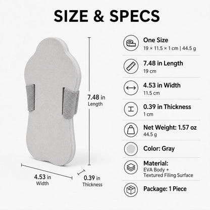 Ortekor Quiet Handheld Pet Nail File Board for At-Home Dog & Cat Nail Care - Blade-Free, No Charging