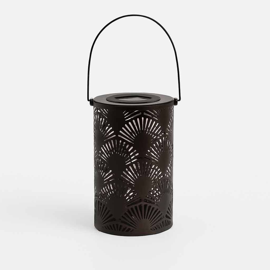 Lampes solaires de jardin élégantes | Conception en fer durable avec capteur crépusculaire automatique | Éclairage extérieur étanche pour une ambiance exceptionnelle