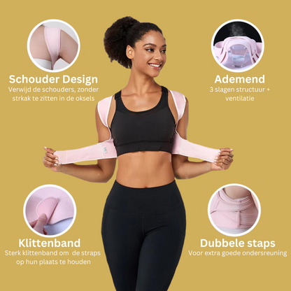Invisible Posture Corrector Brace for Back Pain Relief & Alignment Support – Adjustable Upper Back Shoulder Straightener for Men & Women