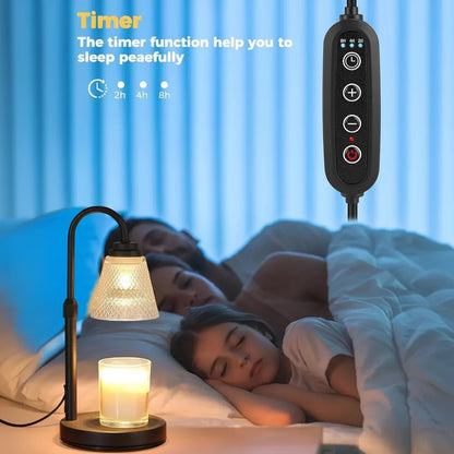 WAXTIMER – Lampe chauffe-bougie avec minuteur pour une ambiance sans flamme