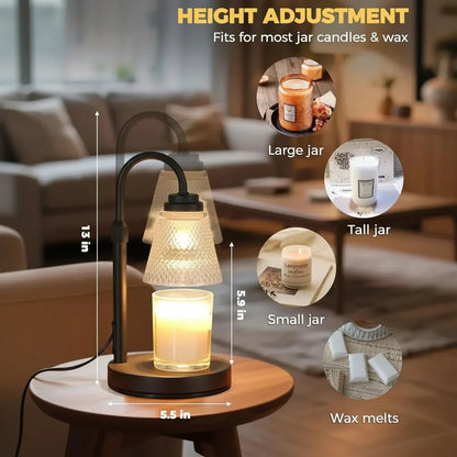 WAXTIMER – Lampe chauffe-bougie avec minuteur pour une ambiance sans flamme