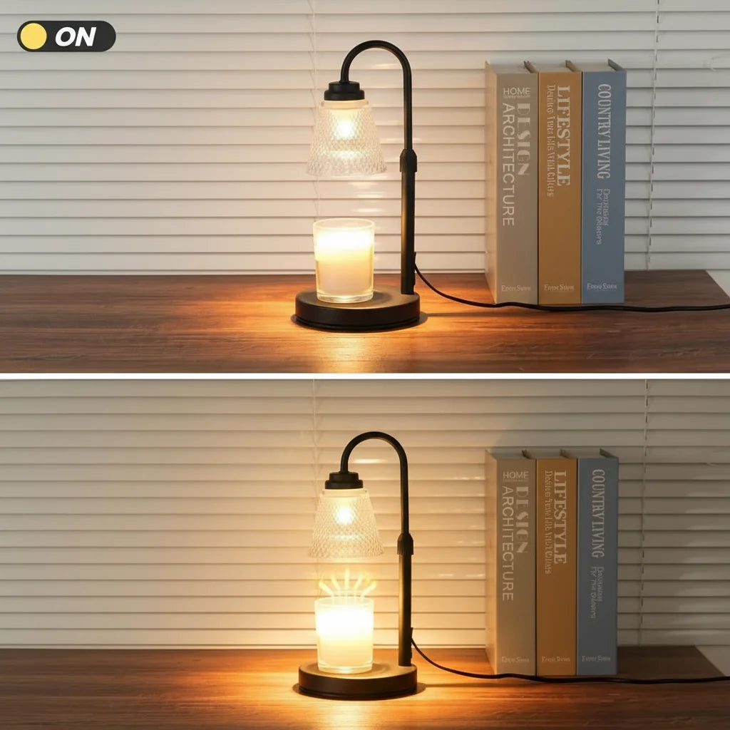 WAXTIMER – Lampe chauffe-bougie avec minuteur pour une ambiance sans flamme