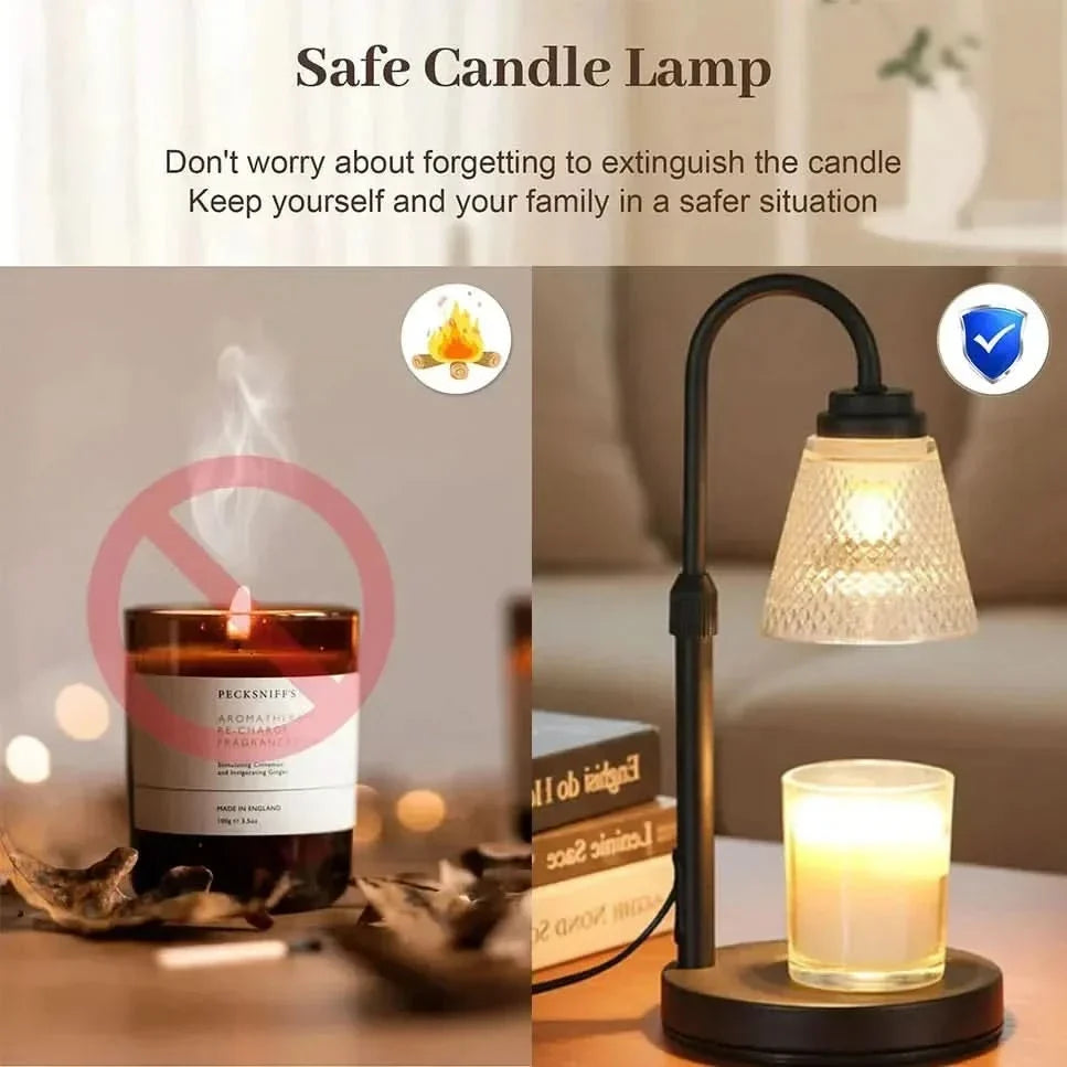 WAXTIMER – Lampe chauffe-bougie avec minuteur pour une ambiance sans flamme
