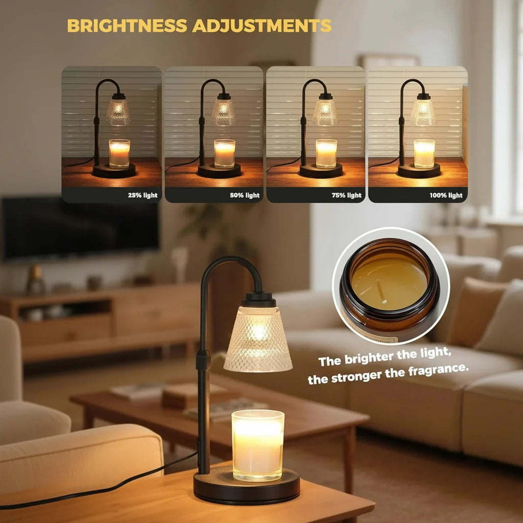 WAXTIMER – Lampe chauffe-bougie avec minuteur pour une ambiance sans flamme