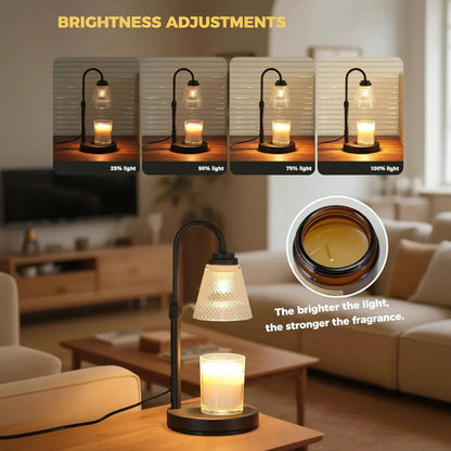 WAXTIMER – Lampe chauffe-bougie avec minuteur pour une ambiance sans flamme