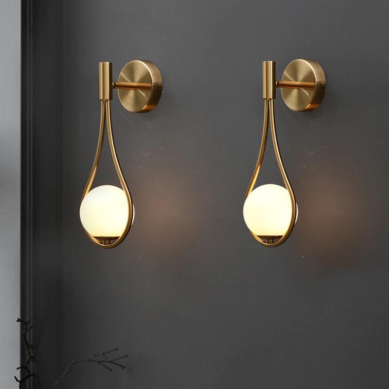 Metal Wall Sconce Minimalist Lamp Gold Black Silver Finish Hardwired Fixture Bedroom Hallway Living Room Dining Room Sconce