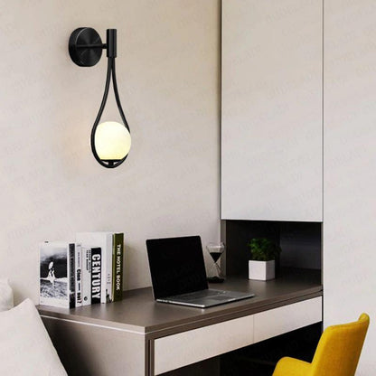 Metal Wall Sconce Minimalist Lamp Gold Black Silver Finish Hardwired Fixture Bedroom Hallway Living Room Dining Room Sconce