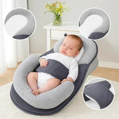 Coussin incliné pour sommeil de bébé avec inclinaison de 15° pour soulager le reflux et améliorer le repos