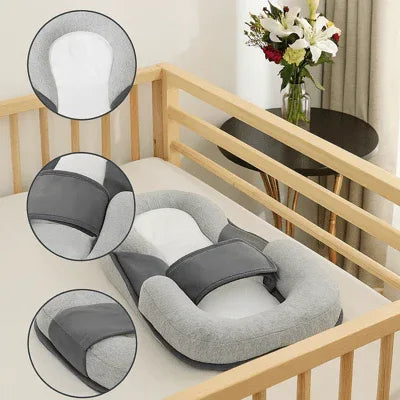 Coussin incliné pour sommeil de bébé avec inclinaison de 15° pour soulager le reflux et améliorer le repos