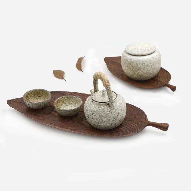 Leaf Wooden Serving Trays