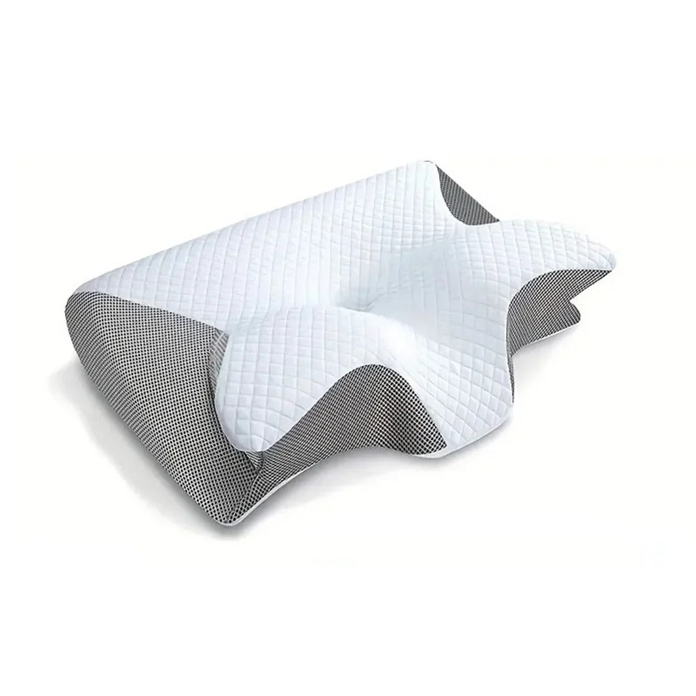 Oreiller ergonomique à mémoire de forme pour le soulagement des douleurs cervicales et l'alignement de la colonne vertébrale – Coussin de soutien cervical pour dormeurs sur le dos, le côté et le ventre