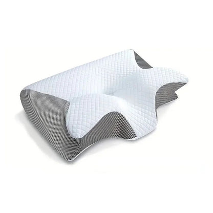 Oreiller ergonomique à mémoire de forme pour le soulagement des douleurs cervicales et l'alignement de la colonne vertébrale – Coussin de soutien cervical pour dormeurs sur le dos, le côté et le ventre
