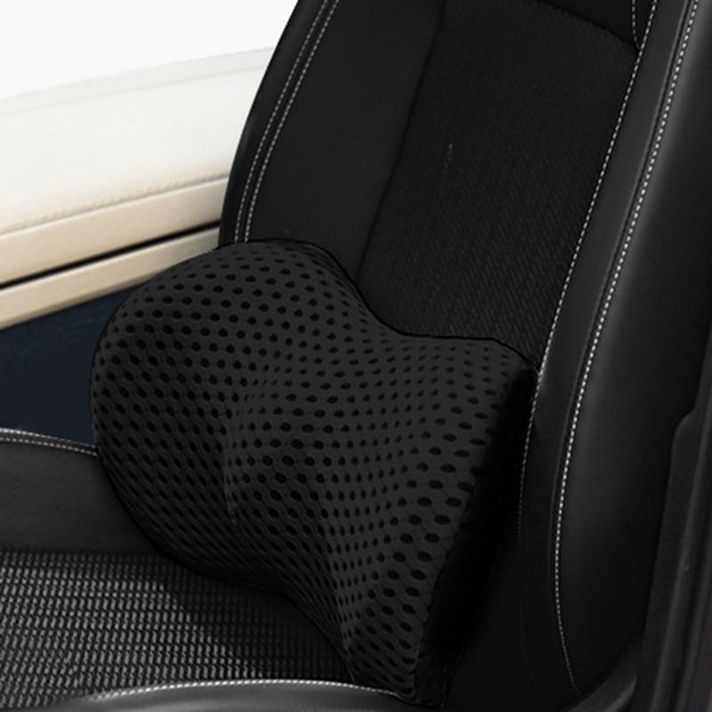 Lumbar Support Pillow for Office Chair & Car Seat – Memory Foam Lower Back Cushion with Ergonomic Design for Posture Relief & Spine