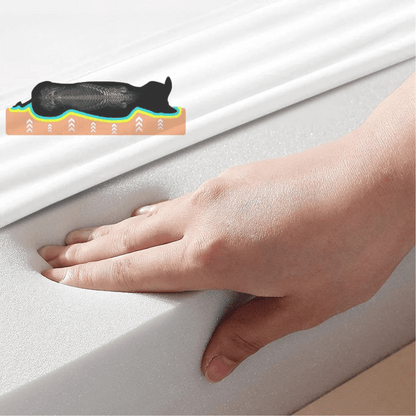 Panier pour chien haut de gamme avec soutien articulaire et cœur en mousse haute densité pour grands chiens – Canapé pour animaux extra-large à rebords rembourrés, déhoussable et lavable