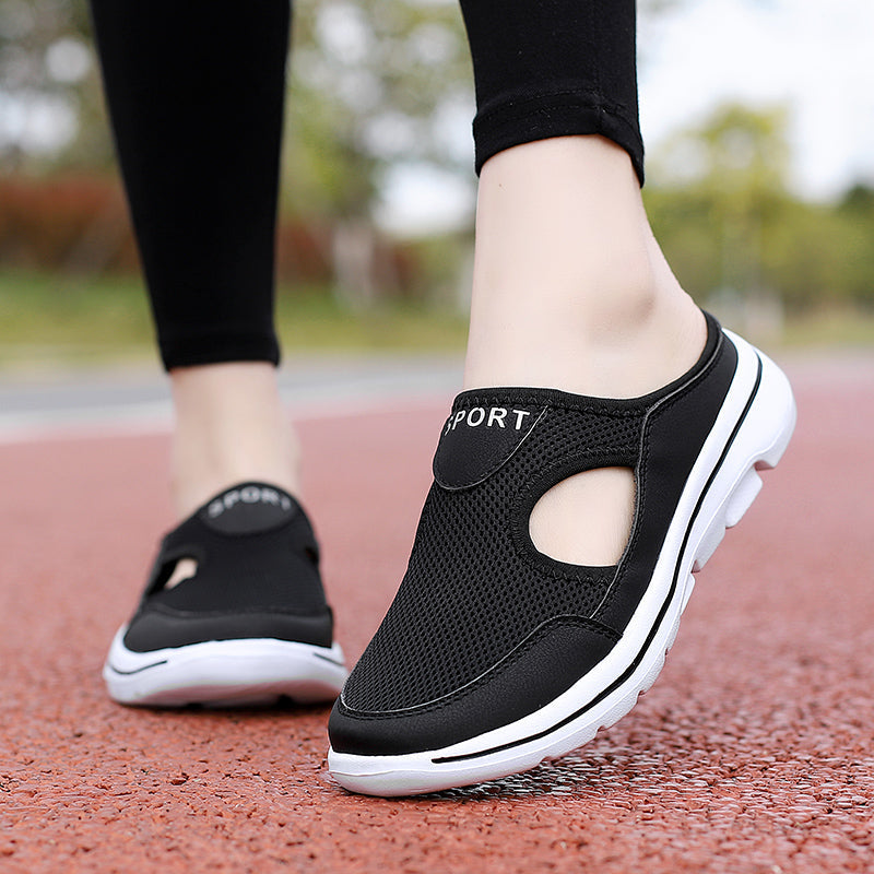Men's Orthopedic Slip-On Shoes with Arch Support & Breathable Mesh Upper for Wide Feet | Lightweight EVA Cushioned Walking Shoes for
