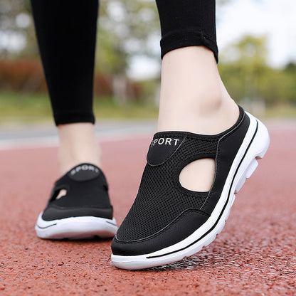 Men's Orthopedic Slip-On Shoes with Arch Support & Breathable Mesh Upper for Wide Feet | Lightweight EVA Cushioned Walking Shoes for