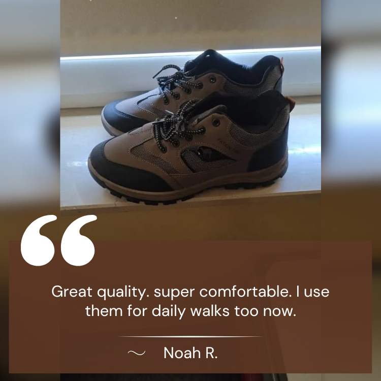 Supportive Hiking Sneakers for Men & Women – Cushioned Sole Trail Walking Shoes with Arch Support for Outdoor Adventures