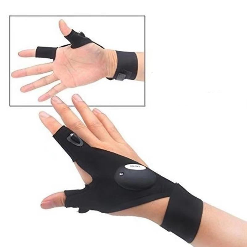 Hands-Free LED Work Glove with Fingertip Light for Repairs, Fishing & Night Tasks – Left or Right Hand
