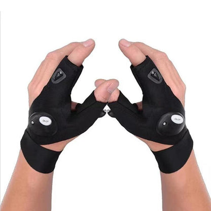 Hands-Free LED Work Glove with Fingertip Light for Repairs, Fishing & Night Tasks – Left or Right Hand