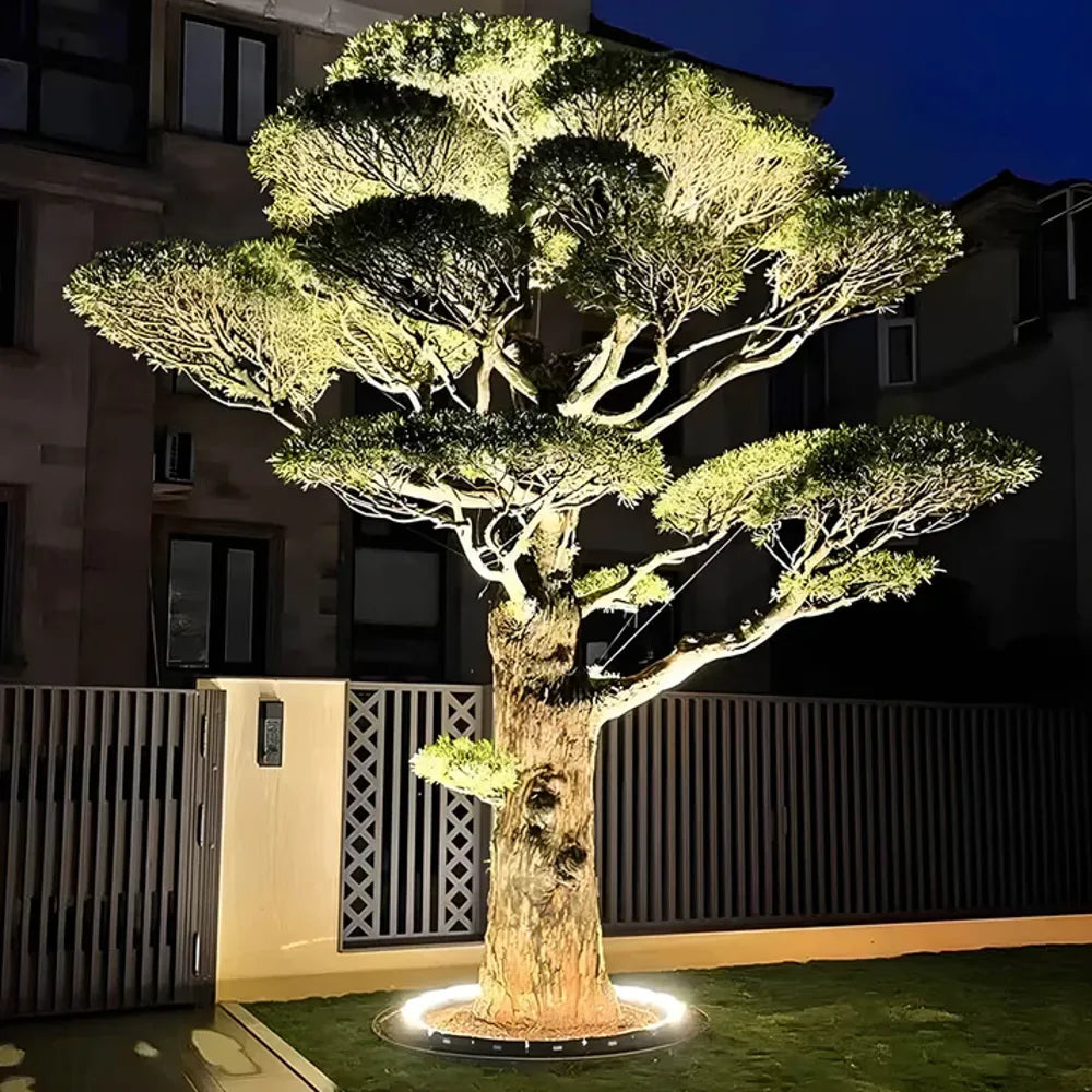 Outdoor Ground Spotlight for Trees & Landscape Uplighting – LED Solar-Powered Garden Accent Light