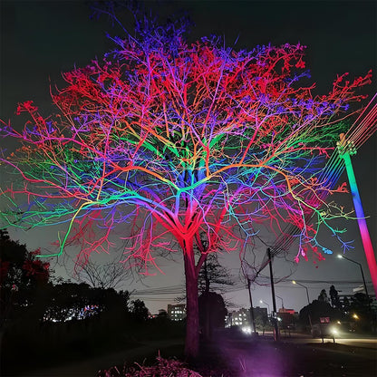 Projecteur paysager extérieur | LED RVB étanche avec options de puissance réglables | Idéal pour l'éclairage de jardin et de terrasse