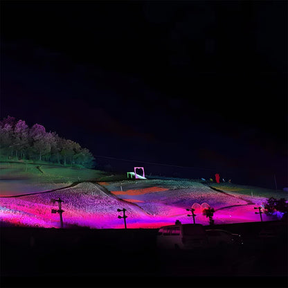Projecteur paysager extérieur | LED RVB étanche avec options de puissance réglables | Idéal pour l'éclairage de jardin et de terrasse