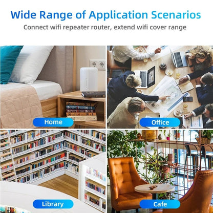 Répéteur WiFi extérieur | Amplificateur de signal double bande avec vitesse de 1200 Mbps | Connectivité fiable pour jardins et terrasses
