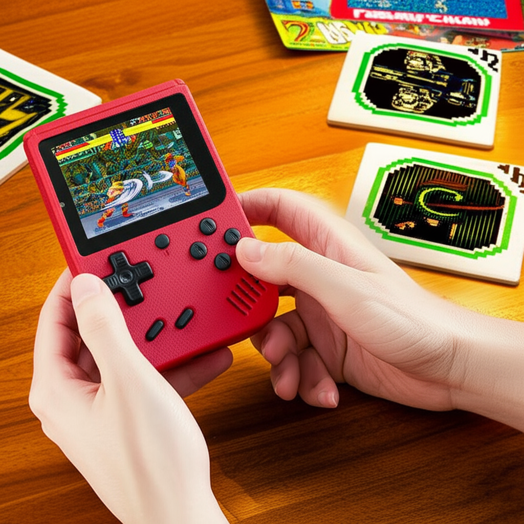 Handheld Gaming Device with 400 Classic Arcade Titles and 7-Hour Battery Life for Kids & Adults