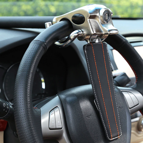 Car Steering Wheel Lock for Trucks and SUVs, Vehicle Steering Lock with Three Direction Design, Car Anti Theft Device