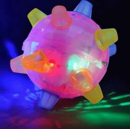 Motion-Activated Dog Toy Ball with LED Lights and Sounds for Indoor Play and Exercise