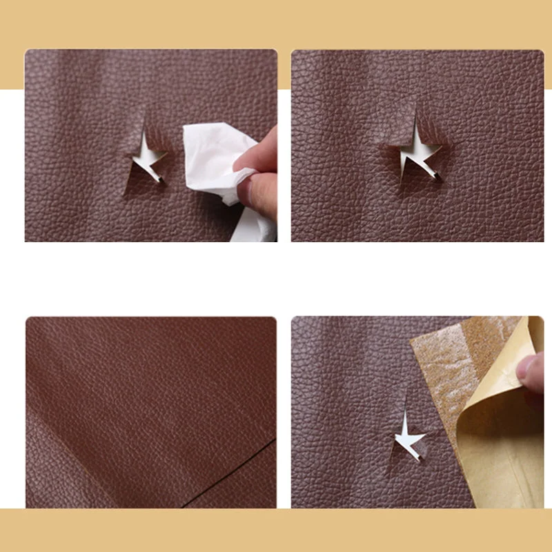Ruban de réparation en cuir adhésif, patch pour canapé, fauteuil, mobilier, réparation de rayures, déchirures, trous, revêtement en vinyle, grande taille 50x137 cm