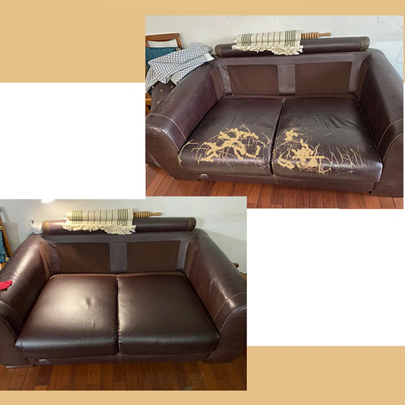 Ruban de réparation en cuir adhésif, patch pour canapé, fauteuil, mobilier, réparation de rayures, déchirures, trous, revêtement en vinyle, grande taille 50x137 cm