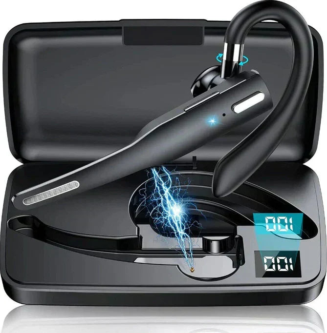 Wireless Bluetooth Headset Noise Cancelling with Dual Mic for Hands-Free Calling Truckers Business Office Driving Long Battery Life CVC 8.0