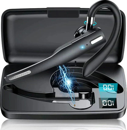 Over-Ear Bluetooth Earpiece for Phone Calls | Wireless Headset with Mic | Dual-Phone Pairing | 33-Foot Range | 25-Hour Talk Time | Work-from