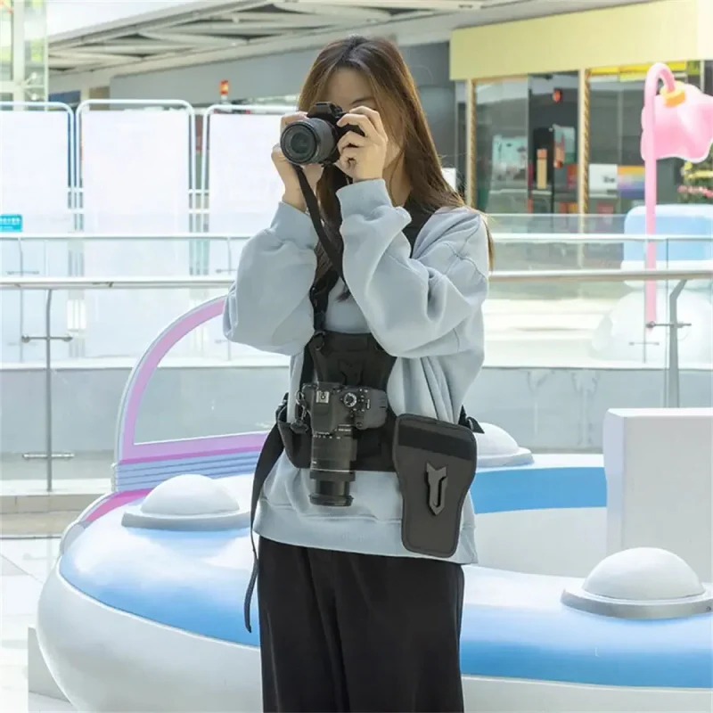 Pro-Photographer Dual-Camera Support Harness with Quick-Access Design | Lightweight & Breathable for Comfort