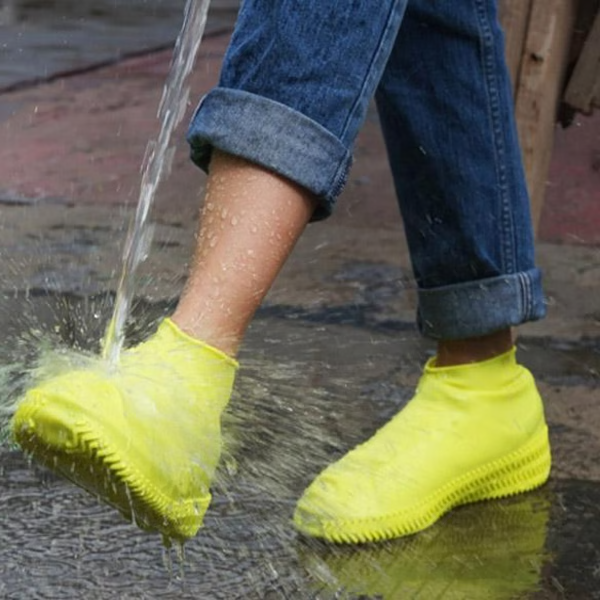 Waterproof Silicone Shoe Covers with Anti-Slip Grip for Rain Snow Mud Protection | Reusable Overshoes for Men Women Outdoor Hiking Travel
