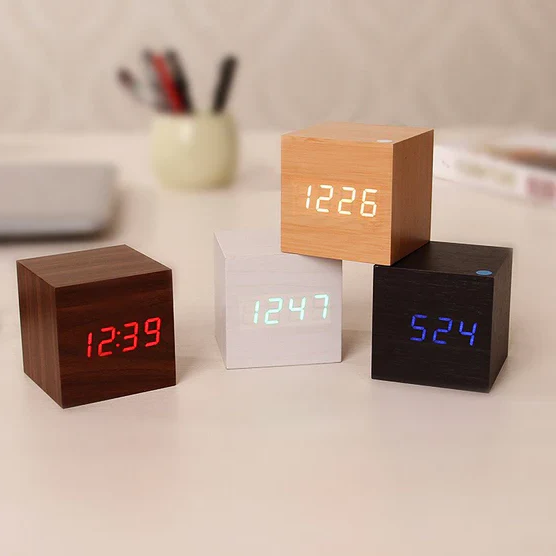 Modern Digital Wall Clock with Glowing Numerals | Stylish Minimalist Design for Home or Office