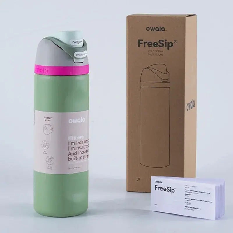 Insulated Stainless Steel Water Bottle 24 oz with Dual-Sip Spout for Gym, Hiking & Daily Hydration