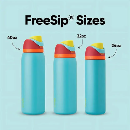 24 oz Insulated Stainless Steel Water Bottle with Dual-Sip Lid and Carry Handle for Sports, Gym, Hiking & Everyday Hydration