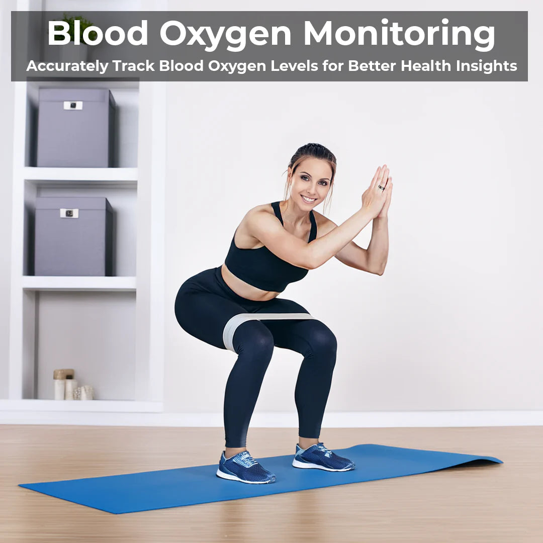 HealthTrack | Bague connectée en acier inoxydable avec suivi en temps réel | Design élégant pour les passionnés de fitness
