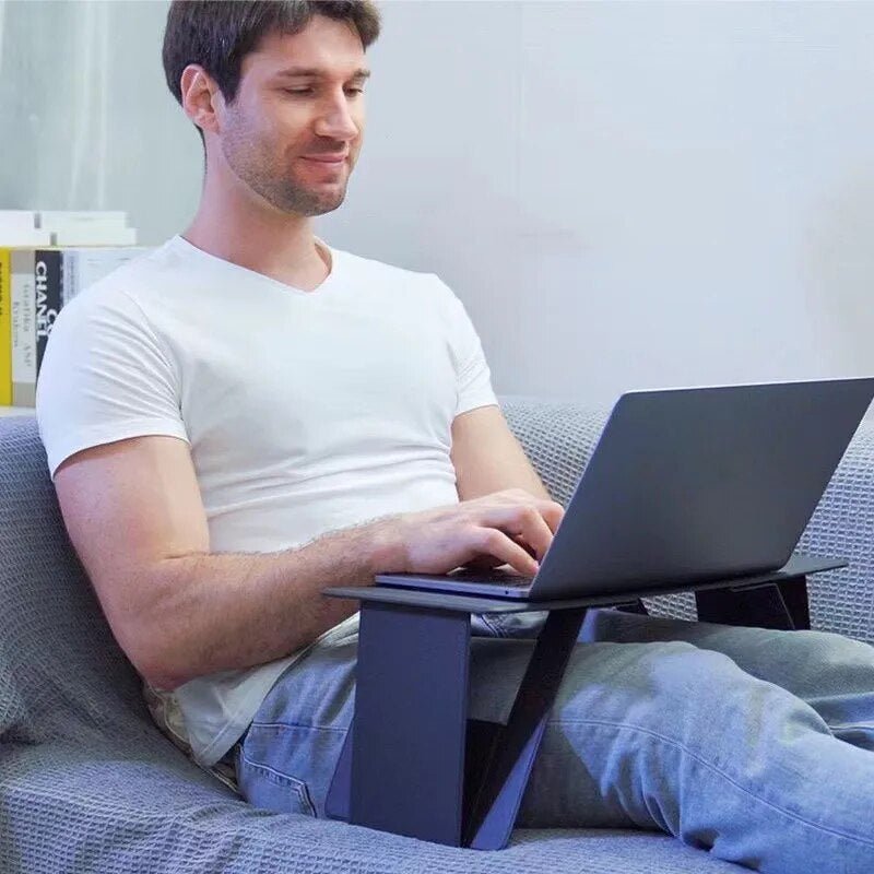 Foldable Laptop Desk – Ultra-Slim Portable Work Surface for Bed, Couch & Travel | Lightweight Study Tray with Stable Support