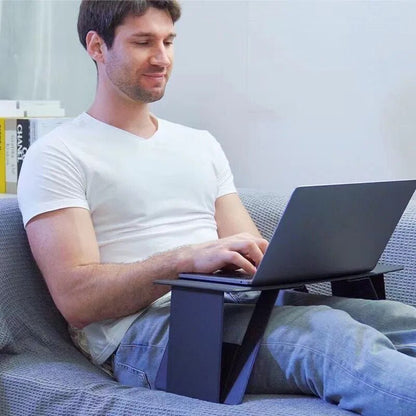 Foldable Laptop Desk – Ultra-Slim Portable Work Surface for Bed, Couch & Travel | Lightweight Study Tray with Stable Support