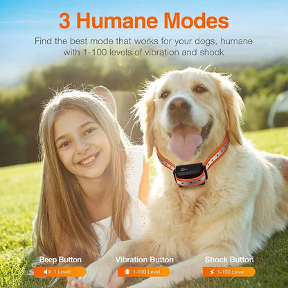 Remote Dog Training Collar with Sound, Vibration & Correction – 3300 ft Range, Waterproof, Rechargeable for Small to Large Dogs 4-120 lb