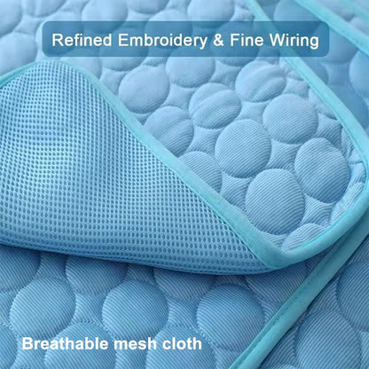 Self-Cooling Dog Mat | Gel-Free Heat Relief Pad for Summer | Machine Washable | 6 Sizes for Small to Large Dogs