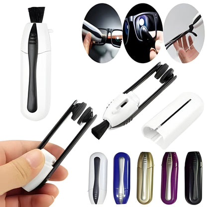 Eyeglass Lens Cleaning Tool Carbon Microfiber Pads Scratch-Free for Readers Sunglasses AR Coatings Portable Compact Travel