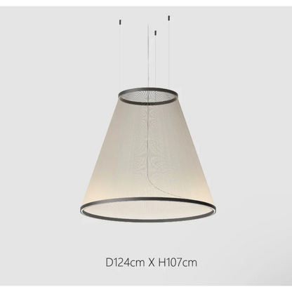 Clustered Drop Lights with Fabric Shades for Kitchen Islands & Dining Tables – Adjustable Cable Heights, Integrated LED, Warm or Cool White