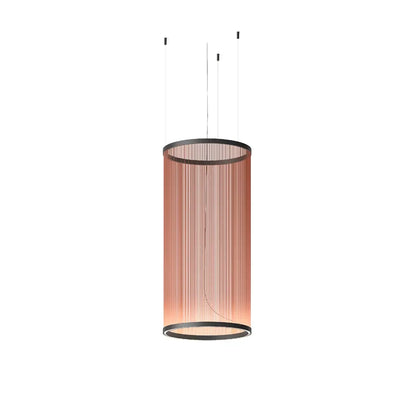 Clustered Drop Lights with Fabric Shades for Kitchen Islands & Dining Tables – Adjustable Cable Heights, Integrated LED, Warm or Cool White