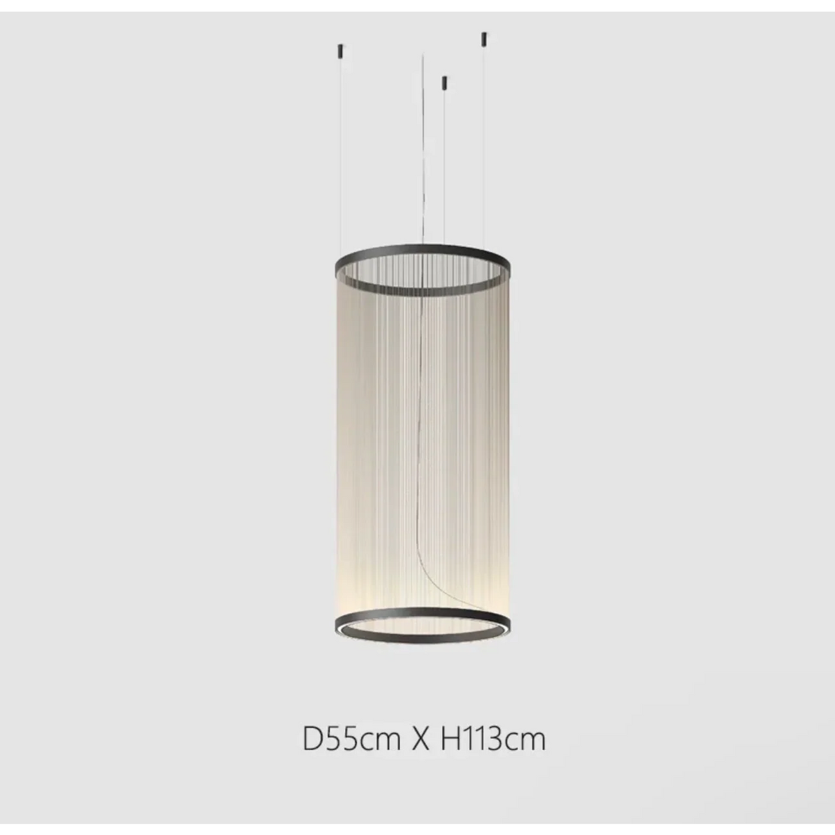Clustered Drop Lights with Fabric Shades for Kitchen Islands & Dining Tables – Adjustable Cable Heights, Integrated LED, Warm or Cool White